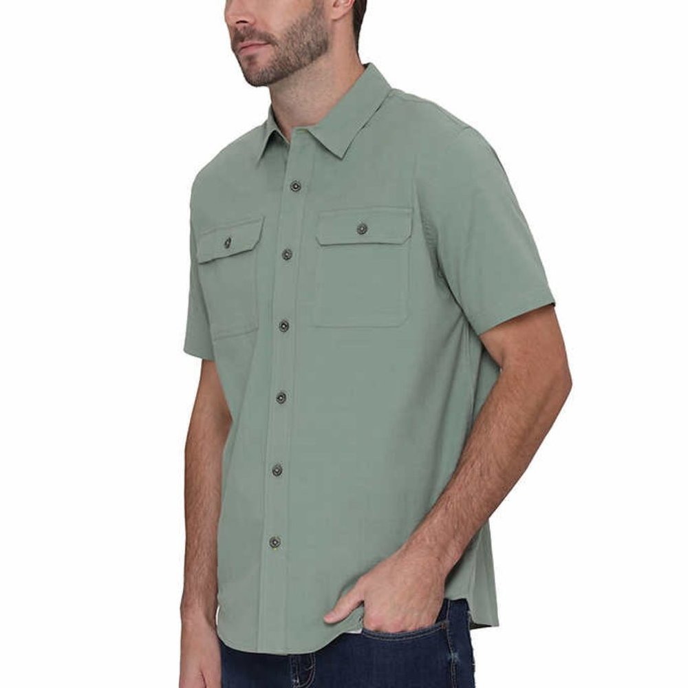 Sierra Design Men’s Short Sleeve Woven Shirt - Picture 3 of 3